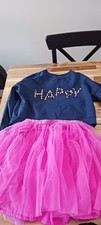 Next outfit set girls age 10 long sleeved top and tutu skirt