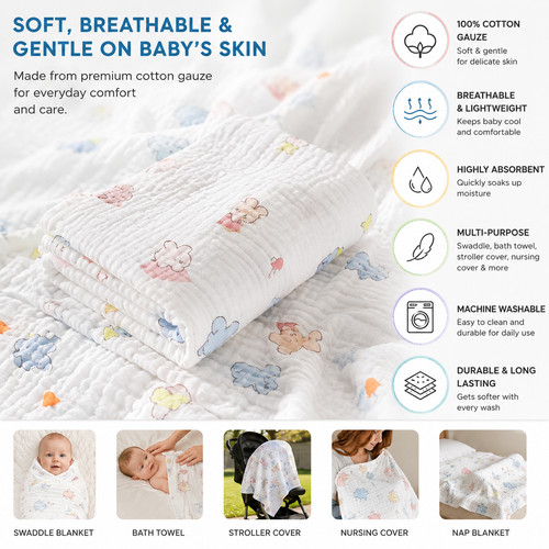 Newborn baby cotton - baby, muslin