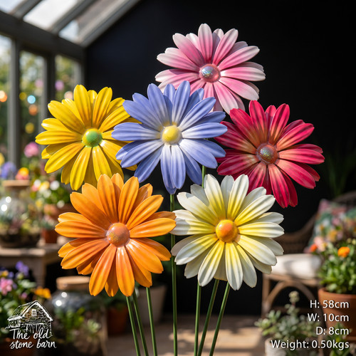 Large metal flowers garden - metal,