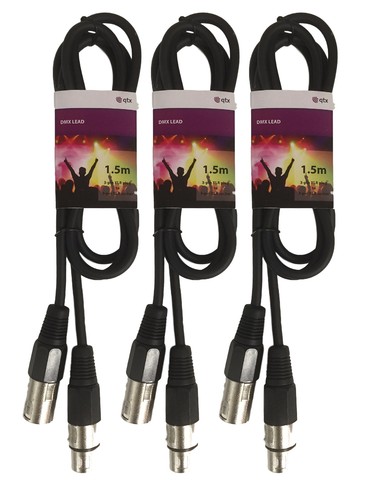 Qtx dmx lighting - 3, xlr