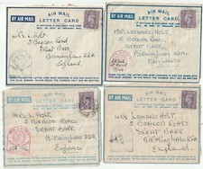 1943/4 4 x AIRMAIL LETTERS EX