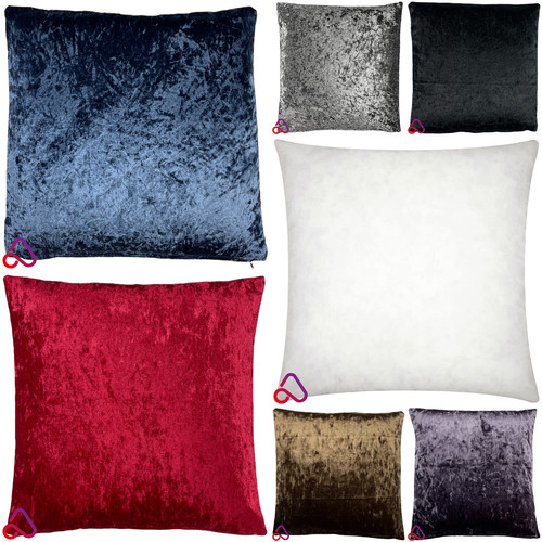 Bling crushed velvet cushion - bling,
