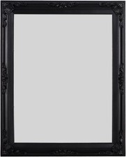 Funly mee Baroque Square Wall Mirror, 32 x 40 CM, Vintage Gold Frame, Vertical 