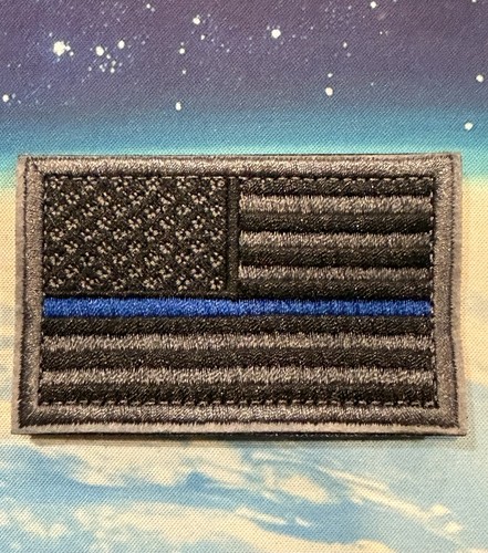 Thin blue line american flag - blue,