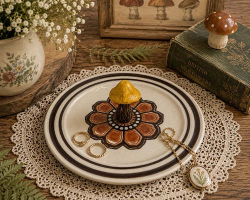 Handmade upcycled mushroom - handmade,