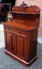 Victorian antique rosewood sideboard buffet chiffonier cottage size cupboard