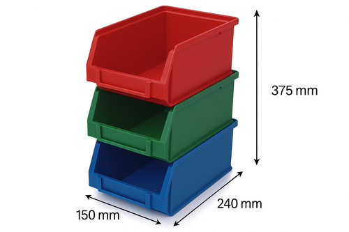 Plastic parts storage bins - plastic,