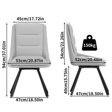 2x Swivel Dining Room Chairs