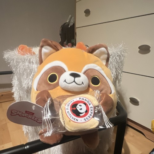 Zuru orange raccoon plush soft - zuru,