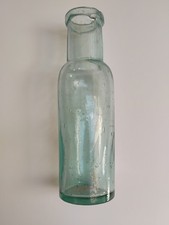 Vintage Glass Bottle  -  Green
