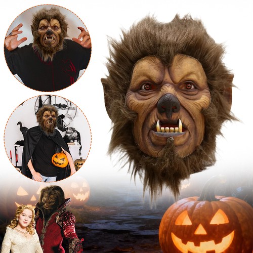 Latex werewolf mask halloween - werewolf,