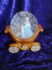 Large Princess Unicorn In A Golden Carriage Snow Globe Snowglobe