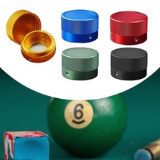 Pool Cue Chalk Holder Container Sturdy Snooker Tool Small Easy to Carry Round
