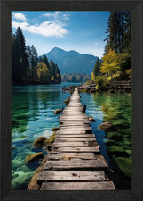 Wooden Dock on Clear Lake