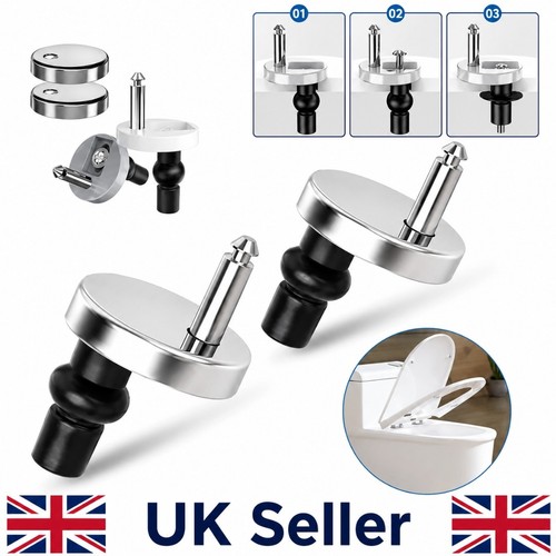 Toilet seat hinges - seat, soft