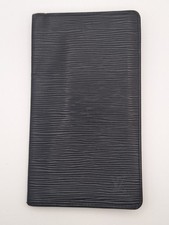 Louis Vuitton Black Epi Leather Brazza Long Car/cash Wallet AUTHENTIC
