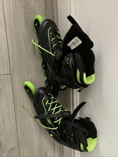 Tempish XT4 Size 10 Black & Green Used Once Exc Condition  Inline Skates Men’s