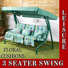 3 Seat Garden Swing Bench Outdoor Patio Chair Waterproof Exclusive Heavy Duty