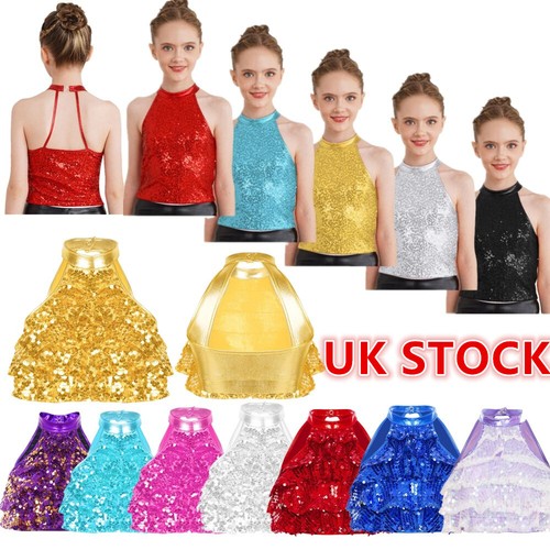 Girl shiny sequin - shiny, sleeveless