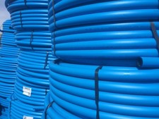 BLUE MDPE PLASTIC MAINS WATER PIPE 20MM 25MM 32MM 25m 50m 100m 150m Roll Coil