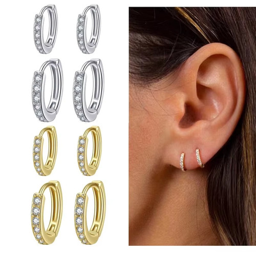 925 sterling silver small hoop - 925,