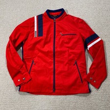 Vintage 70s Tenson Jacket Mens Medium Slim Fit Racer Shell Track Top 1970s Ski