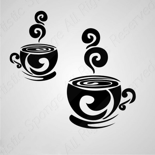 Cups fresh coffee - 2, of