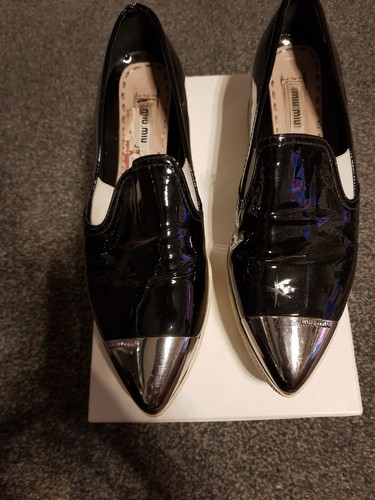 Miu patent leather metal - miu,