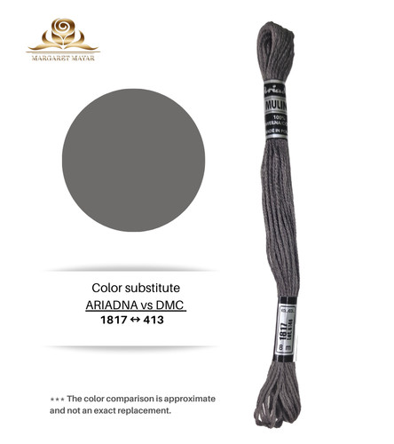 Dark grey embroidery floss - dark,