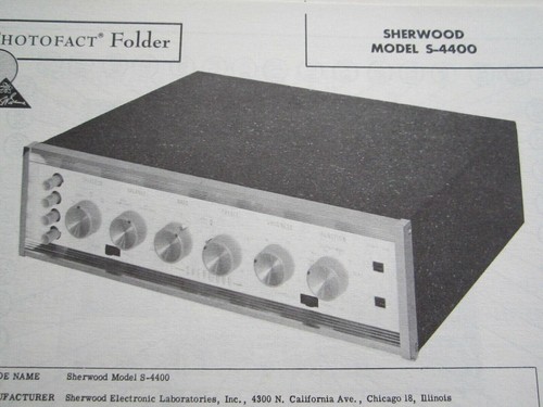 Sherwood 4400 pre amp - sherwood, s-4400