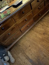 Dark wood chest - dark,