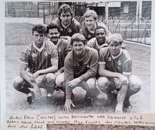 Portsmouth FC press photos 1987 promotion Alan Ball team and celebrations - 8