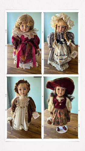 Porcelain dolls vintage - porcelain,