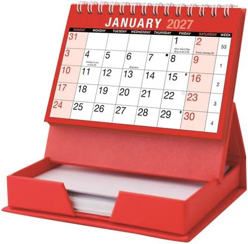 2027 desk calendar with memo - 2027,
