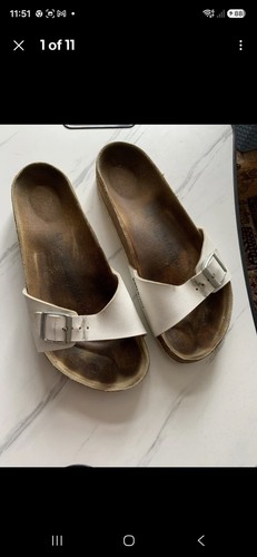 Birkenstock madrid white strap - birkenstock,