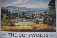 The Cotswolds 1000 piece jigsaw puzzle from The Railway Poster Collection
