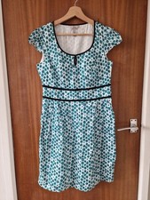 Pepperberry Dress Size 12 Curvy Teal Black Party Occasion