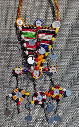 African maasai masi medallion - maasai,