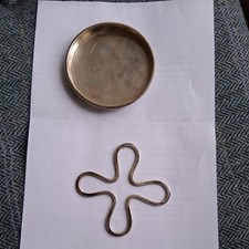 Antique silver 'Christofle'  bottle stand& a Walker Hall 1914 wine bottle stand.