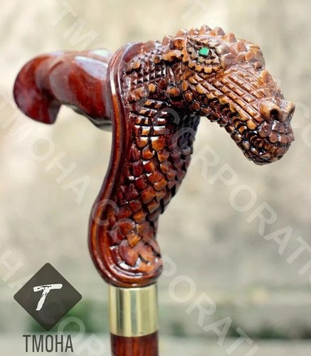 Dragon handle walking stick - walking,
