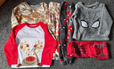 Boy pyjamas pj's 3 pairs fleecy warm spiderman sleepwear 2 - 3 years