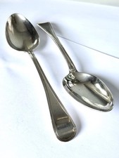 Pair George III Silver Spoons