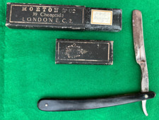 Antique / Vintage Morton & Co, LONDON Straight Razor in Original Box