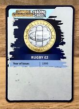 CHANGE CHECKER £2 COIN TRADING CARD RUGBY WORLD CUP 1999 COMMEMORATIVE COIN