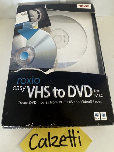Roxio easy vhs dvd - to, for