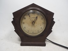 Vintage Ferranti Art Deco Bakelite Electric Mantel Clock  Working but Not Tested