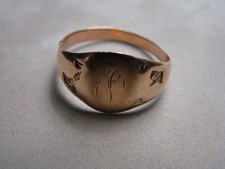 Vintage 10K Gold Signet Ring