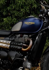 Triumph Scrambler 900 Fuel Tank Gold Line