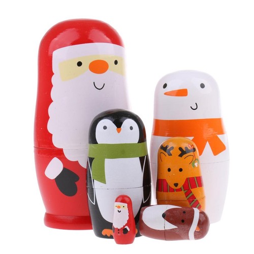 6pcs nesting doll babushka - nesting,