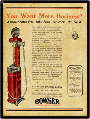 1922 bowser gas pumps new - 1922,
